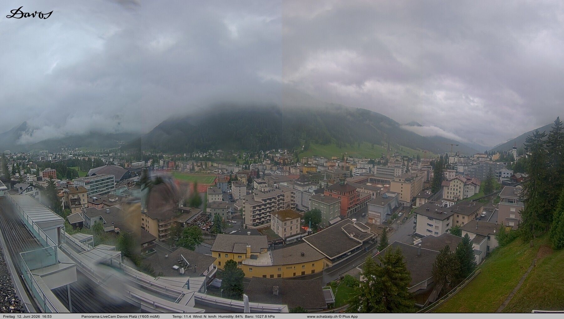 Davos: 180° Panorama mit Jakobshorn
