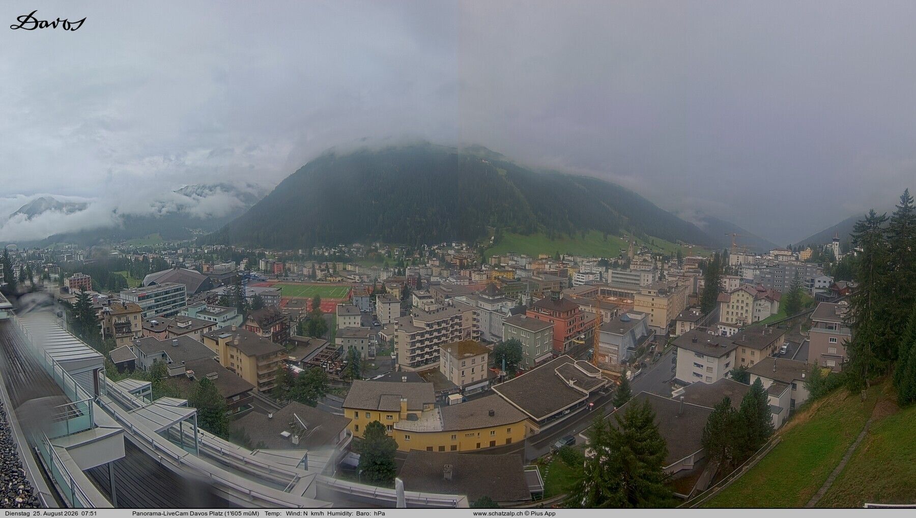 Davos: 180° Panorama mit Jakobshorn