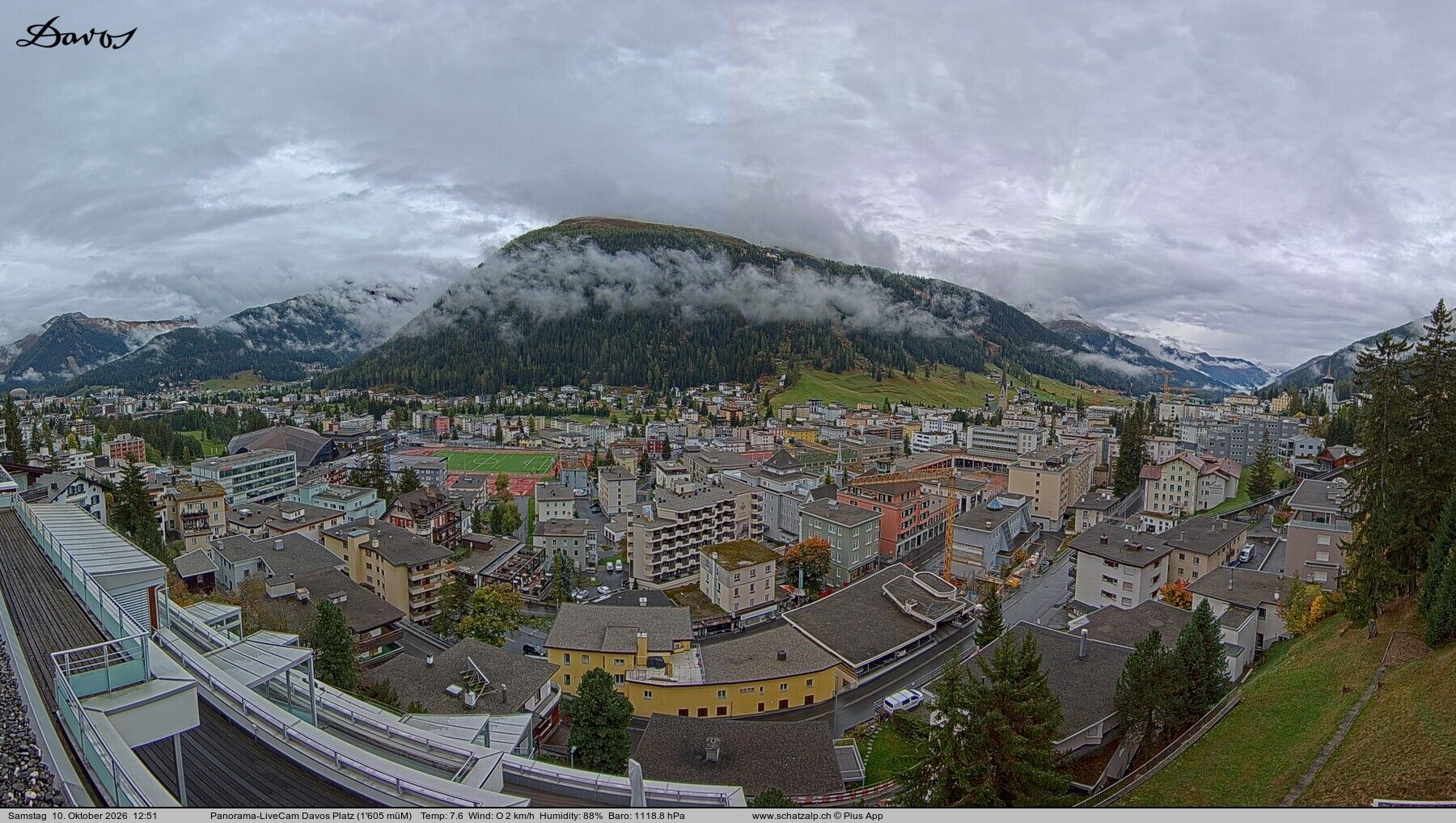 Davos: 180° Panorama mit Jakobshorn
