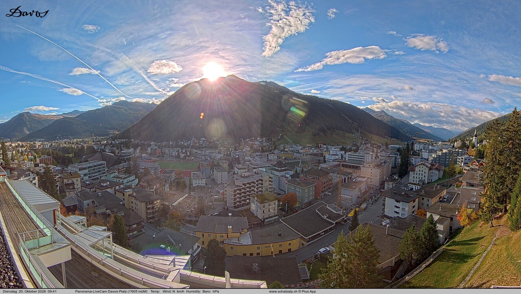 Davos: 180° Panorama mit Jakobshorn