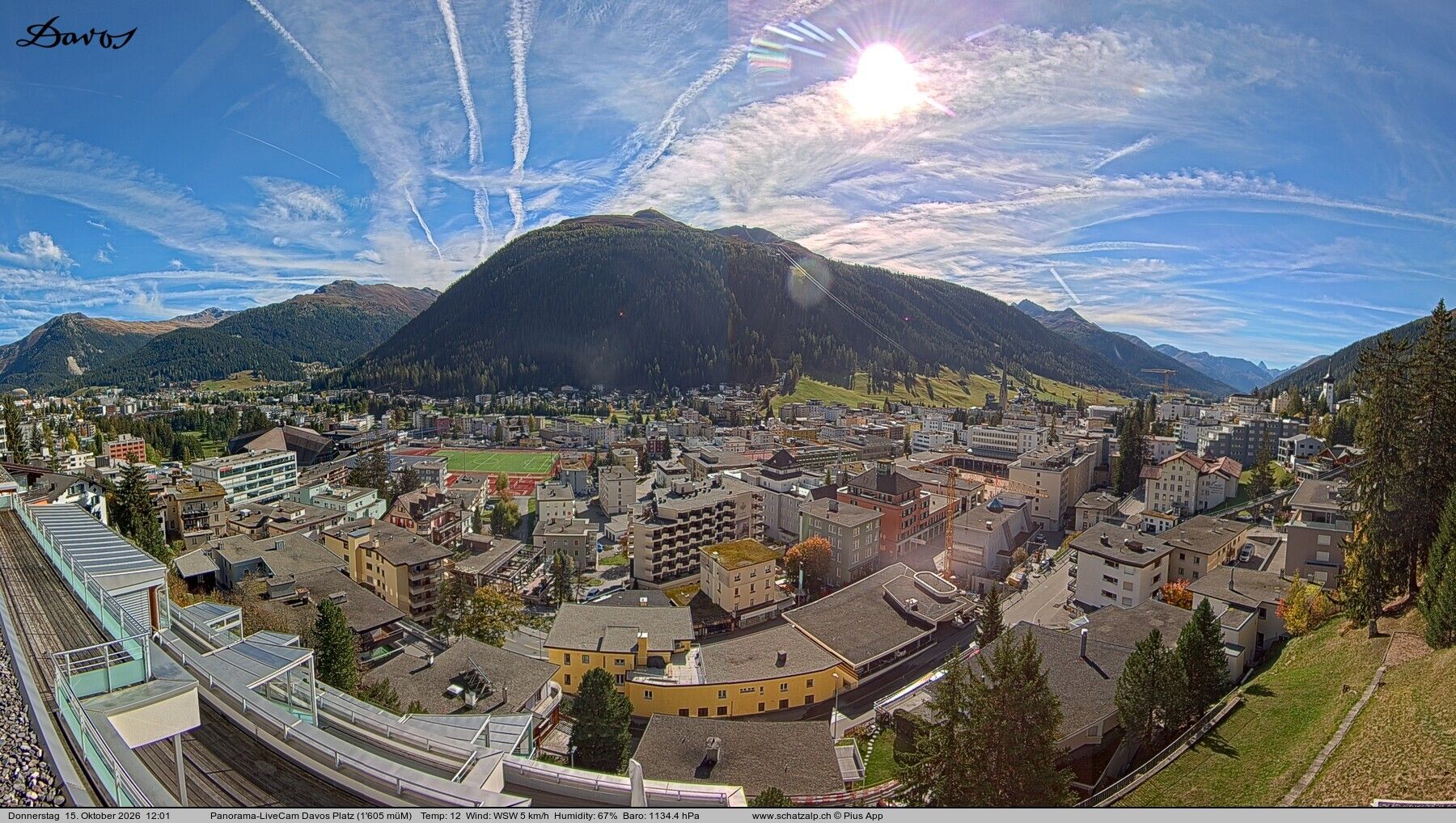 Davos: 180° Panorama mit Jakobshorn