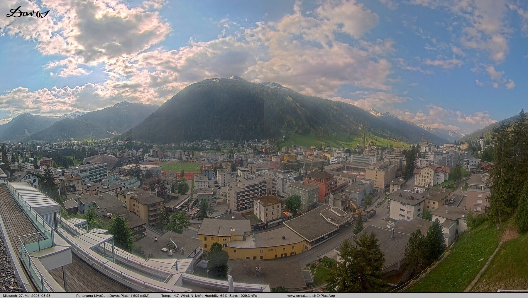 Davos: 180° Panorama mit Jakobshorn