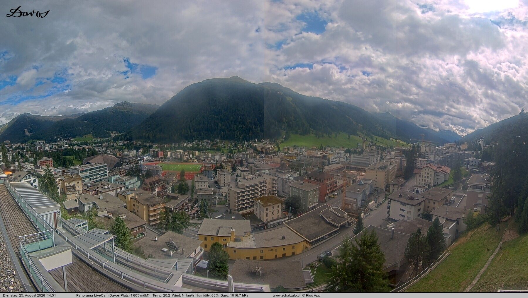 Davos: 180° Panorama mit Jakobshorn