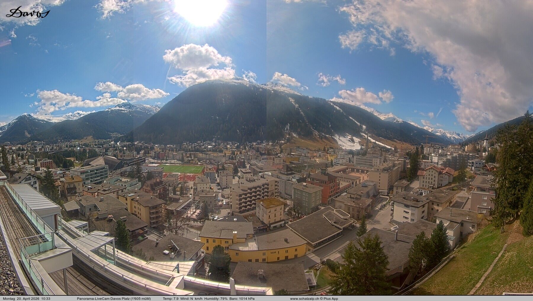 Davos: 180° Panorama mit Jakobshorn