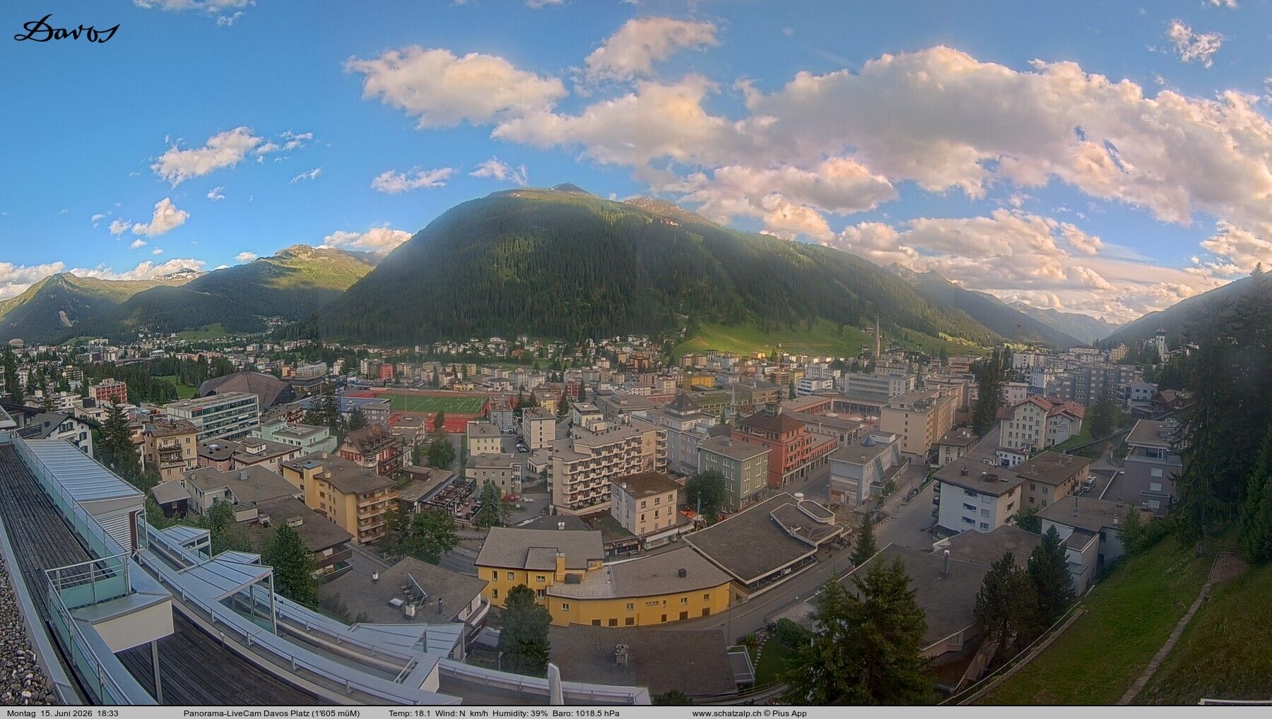 Davos: 180° Panorama mit Jakobshorn