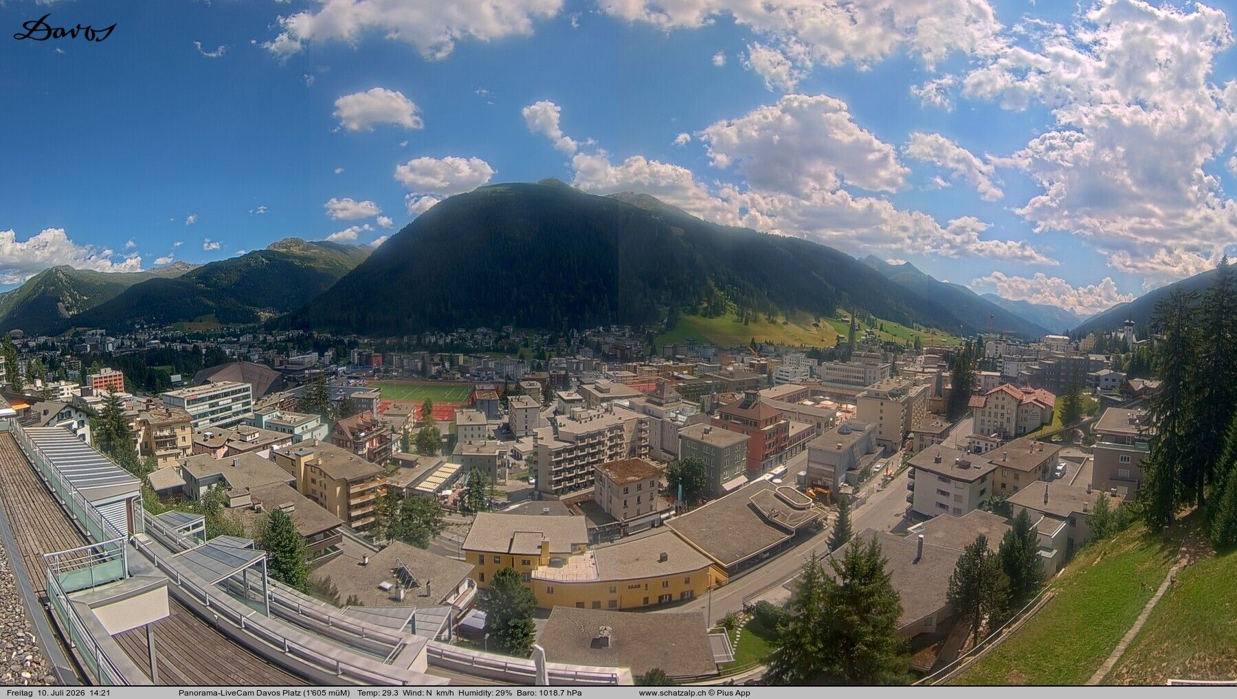 Davos: 180° Panorama mit Jakobshorn