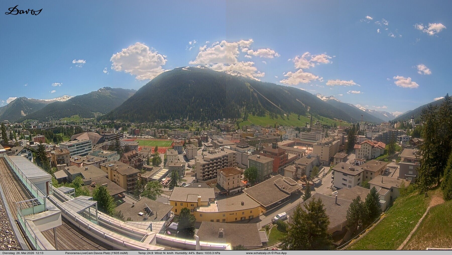Davos: 180° Panorama mit Jakobshorn