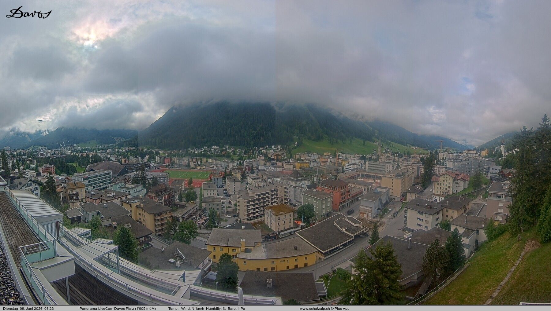 Davos: 180° Panorama mit Jakobshorn