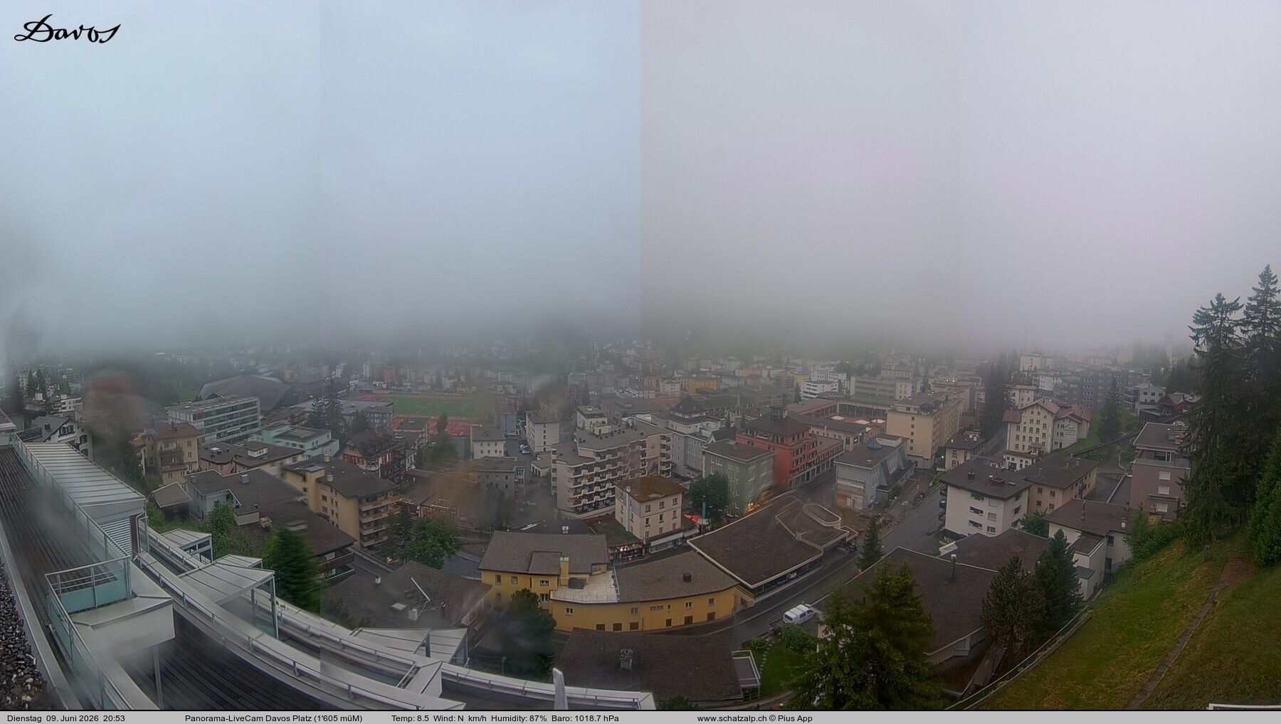 Davos: 180° Panorama mit Jakobshorn