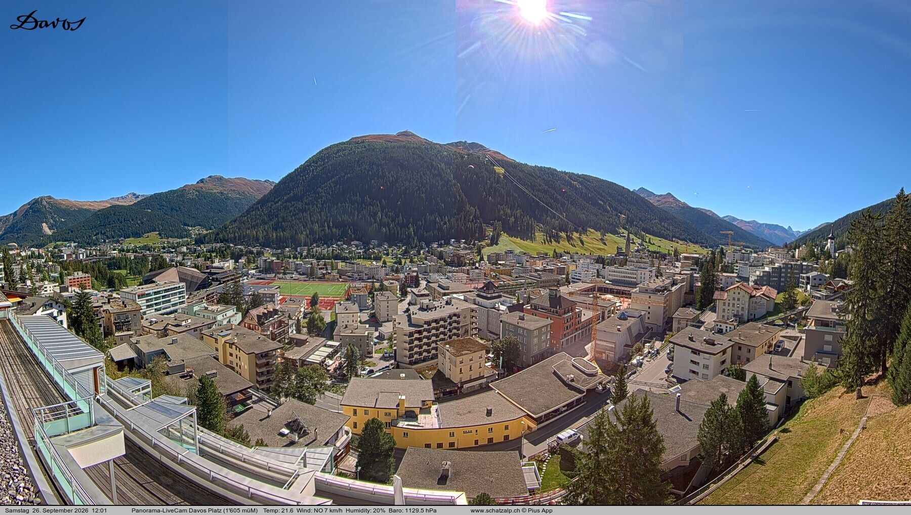 Davos: 180° Panorama mit Jakobshorn