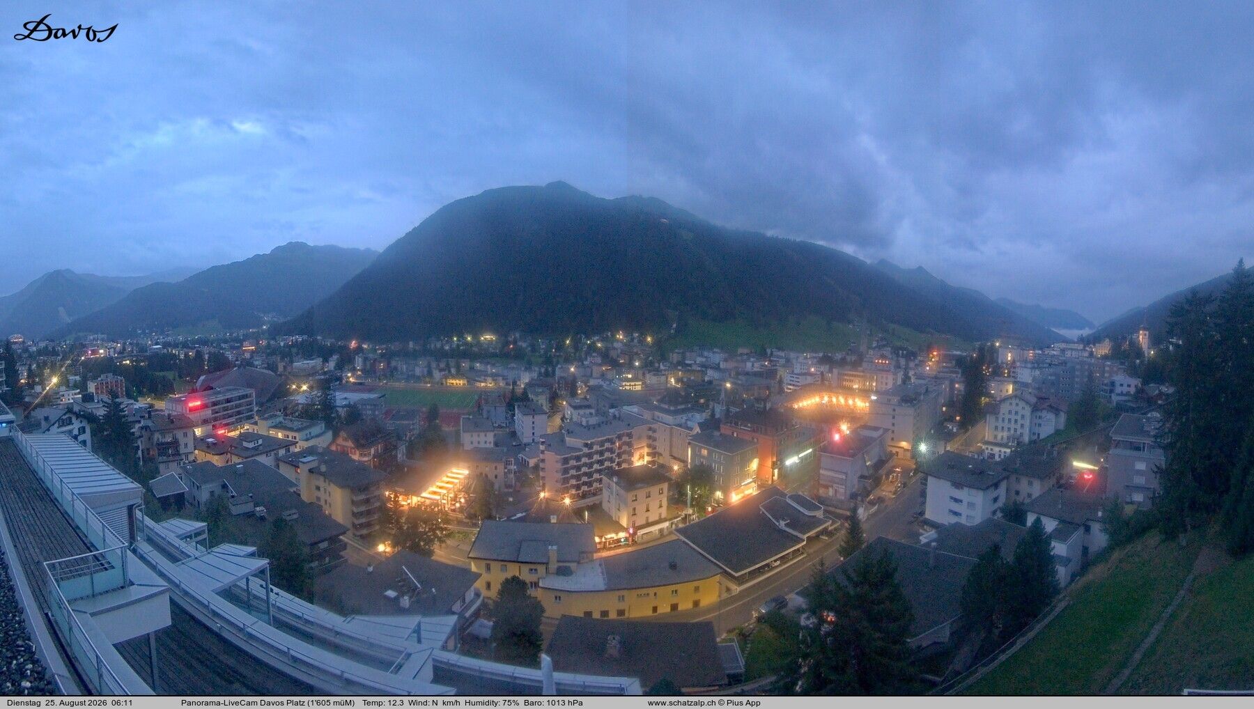 Davos: 180° Panorama mit Jakobshorn