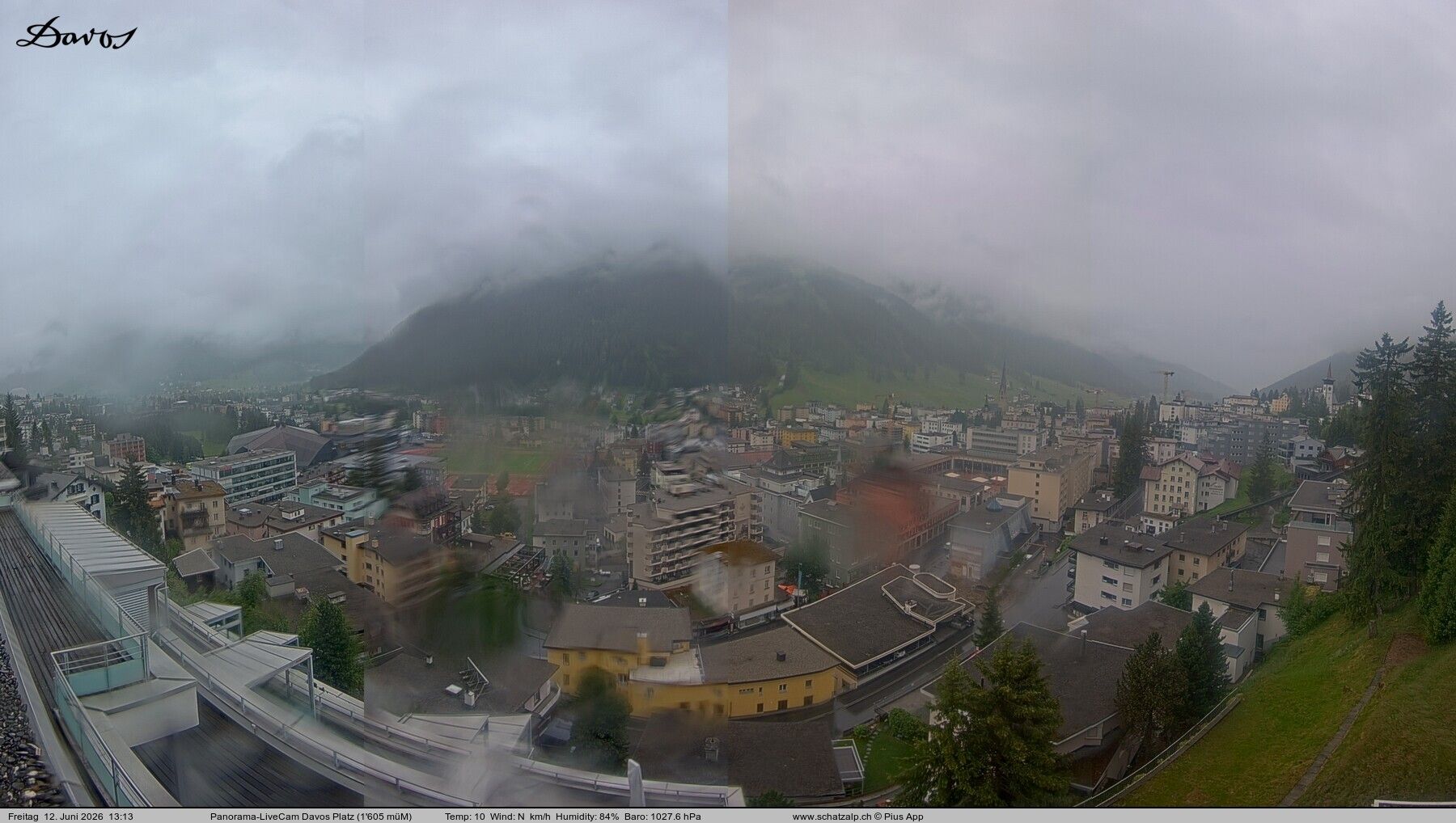 Davos: 180° Panorama mit Jakobshorn