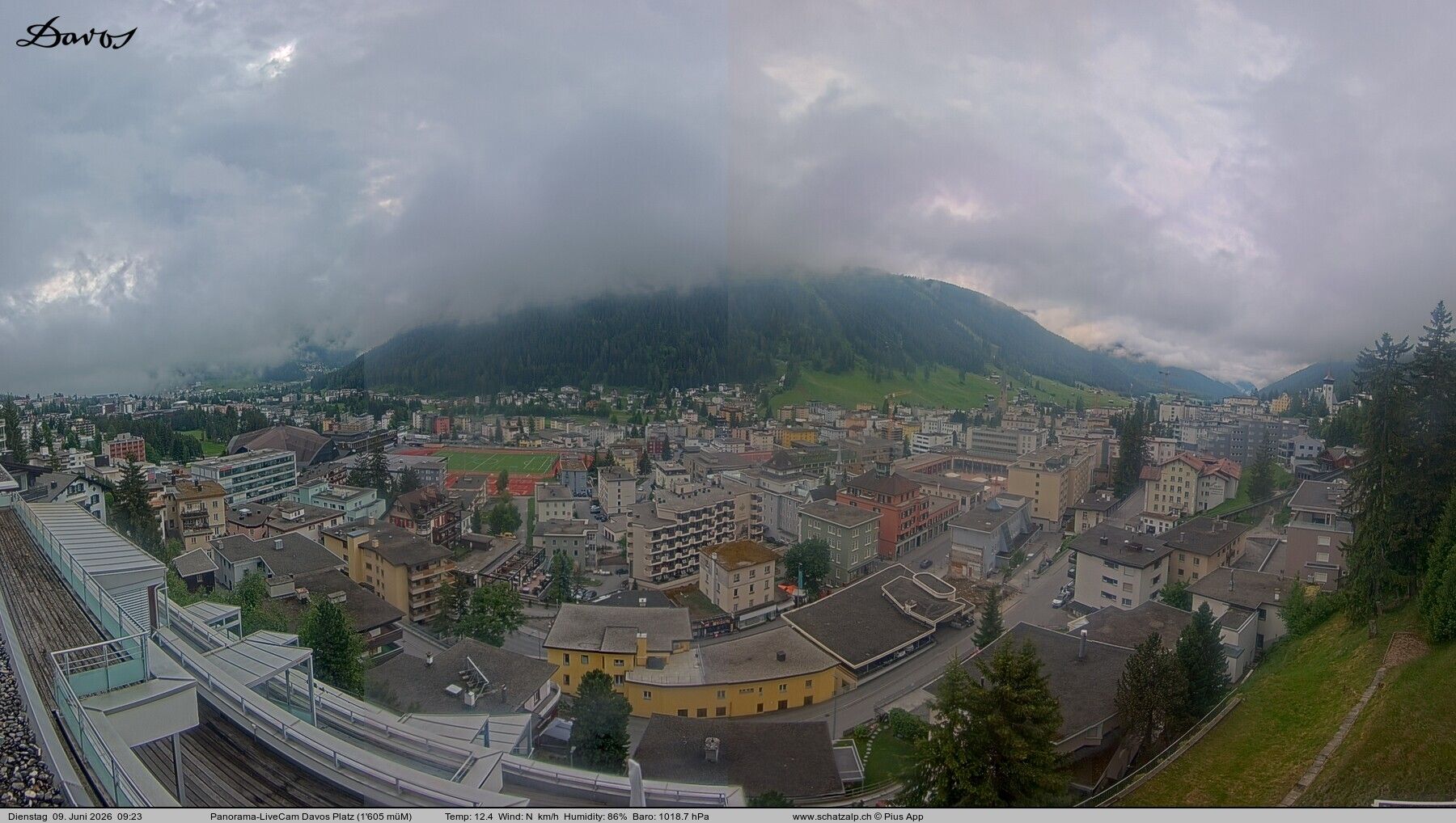 Davos: 180° Panorama mit Jakobshorn