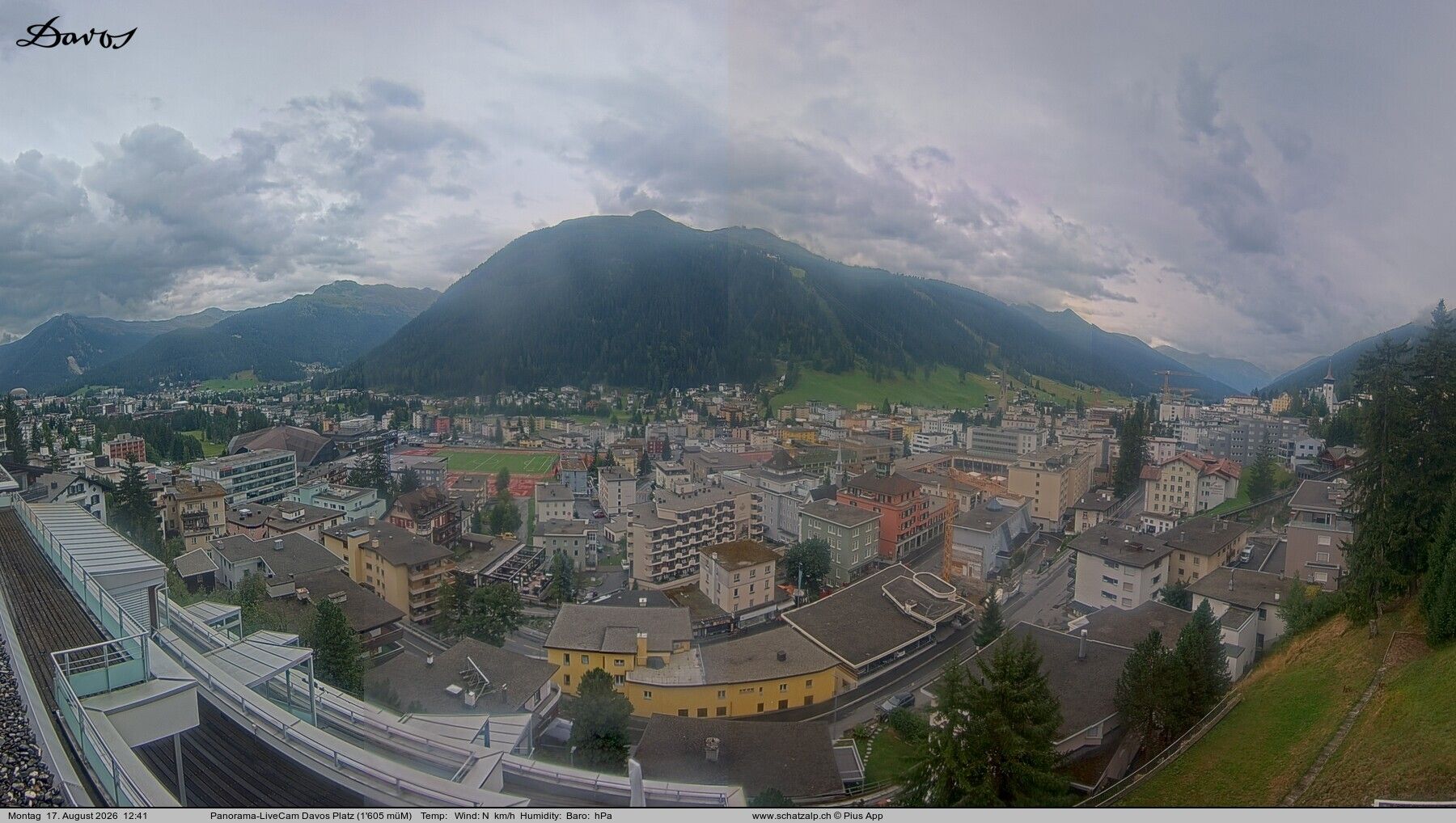Davos: 180° Panorama mit Jakobshorn