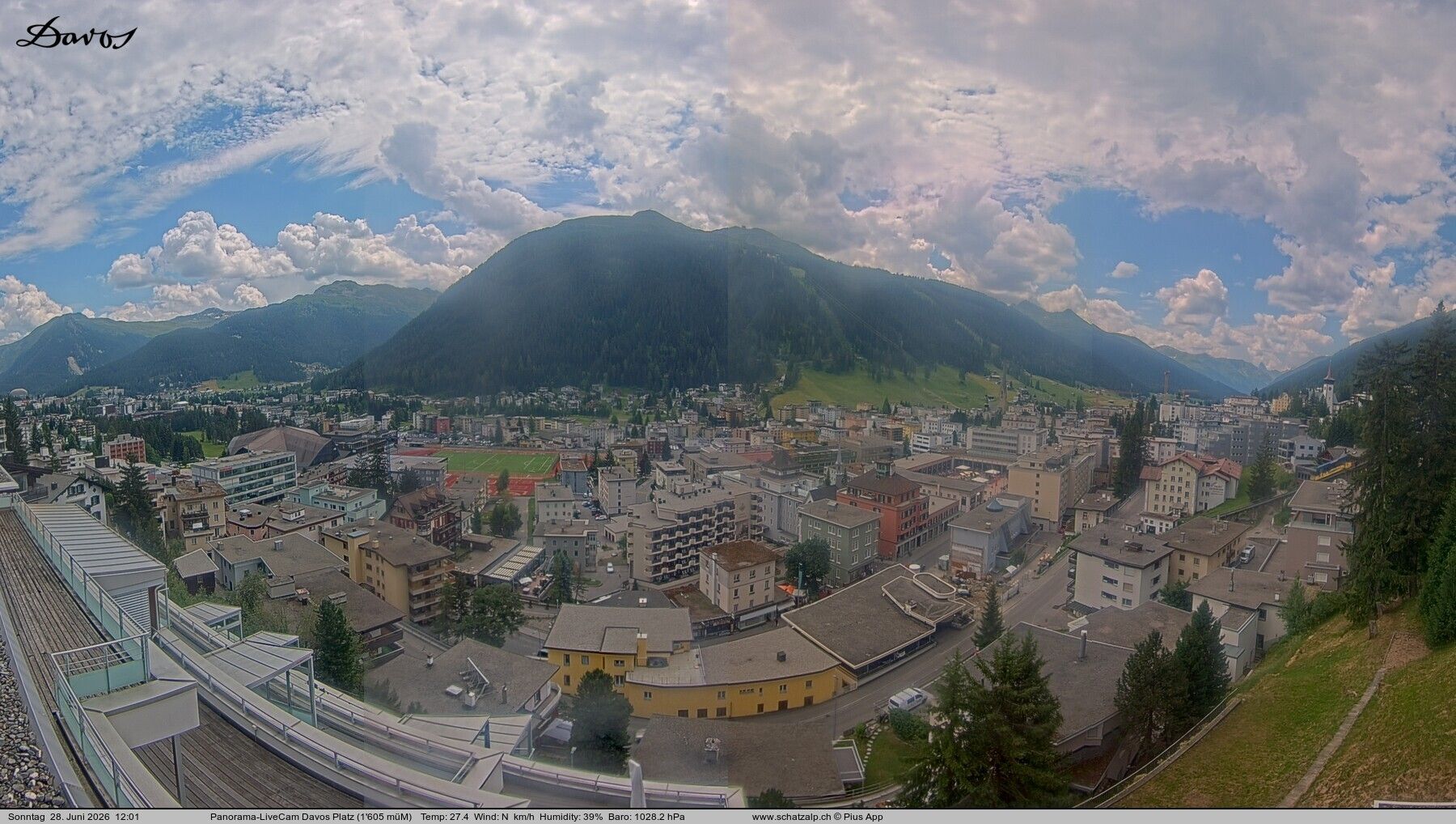 Davos: 180° Panorama mit Jakobshorn