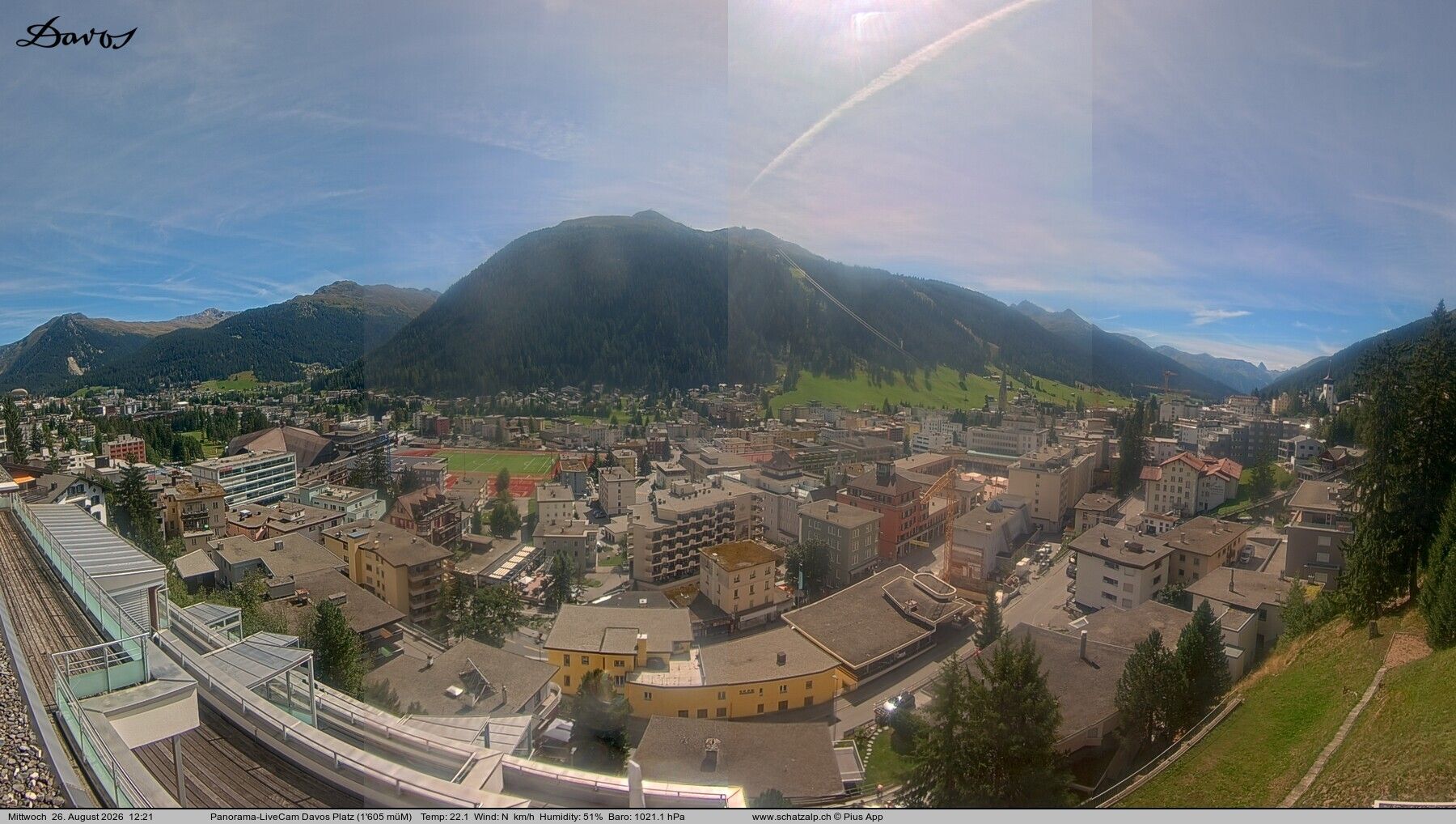 Davos: 180° Panorama mit Jakobshorn