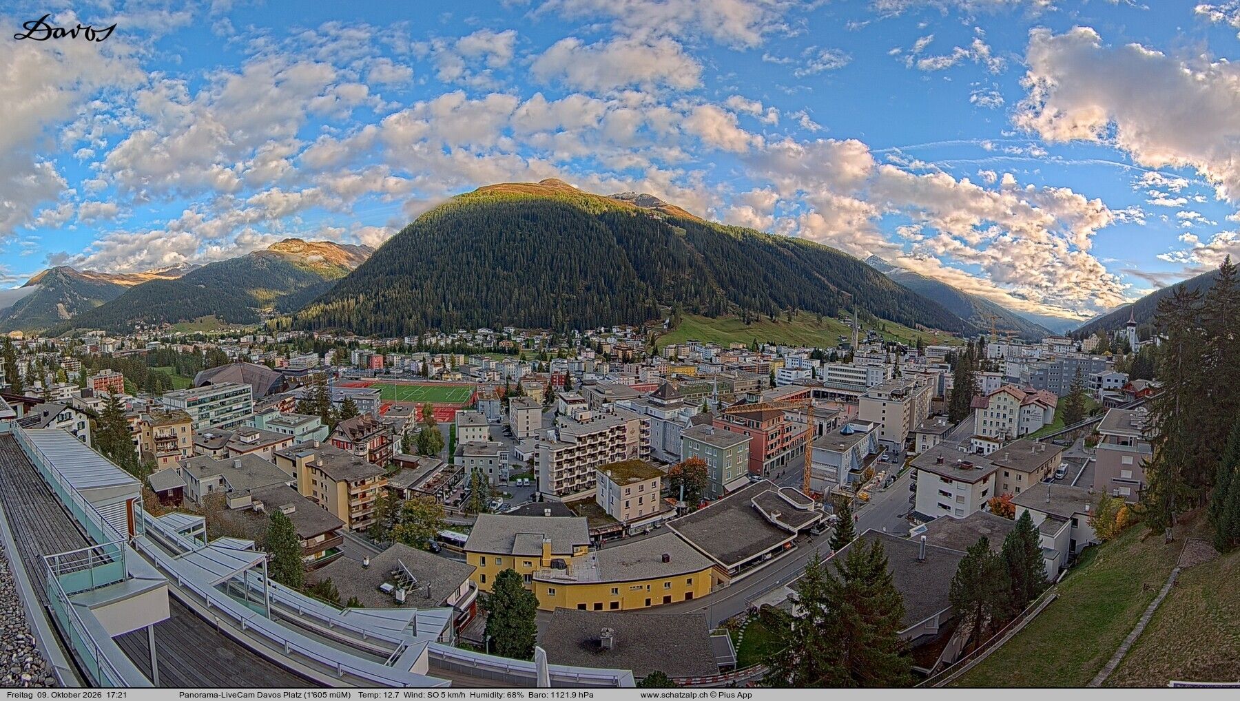 Davos: 180° Panorama mit Jakobshorn