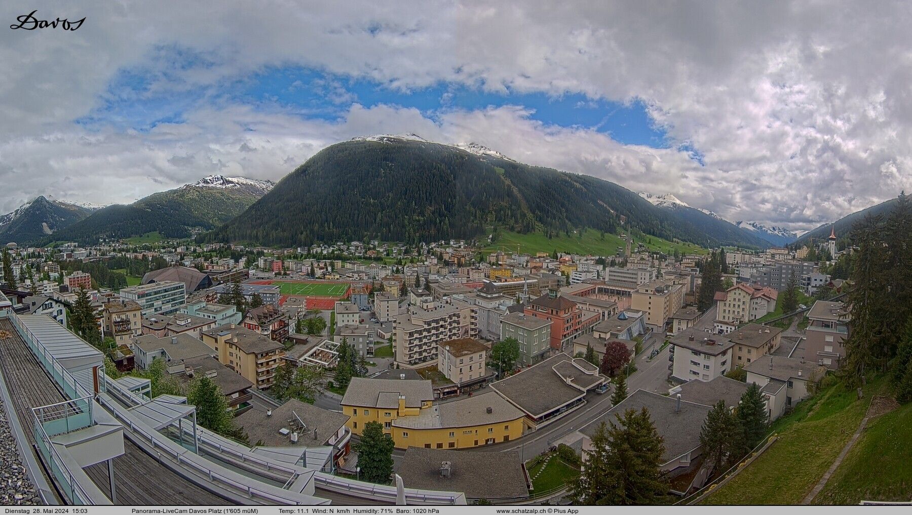 Davos: 180° Panorama mit Jakobshorn
