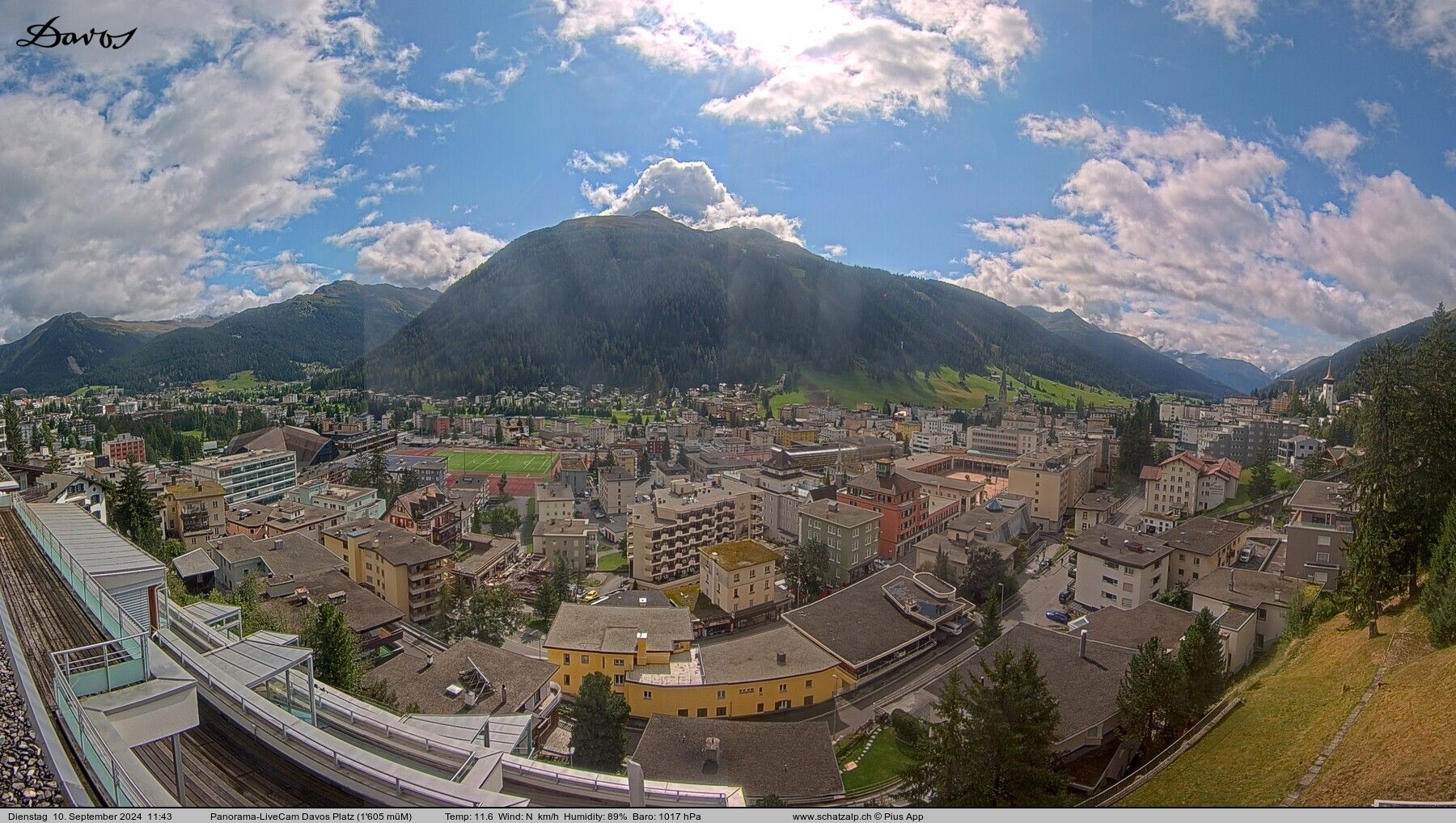 Davos: 180° Panorama mit Jakobshorn