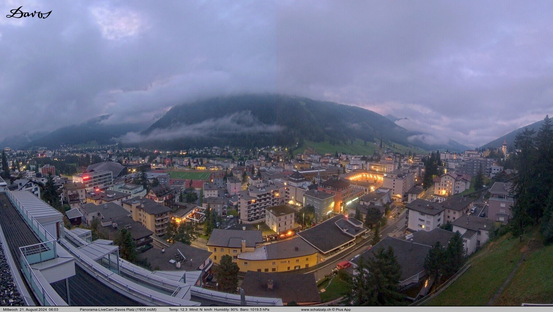 Davos: 180° Panorama mit Jakobshorn