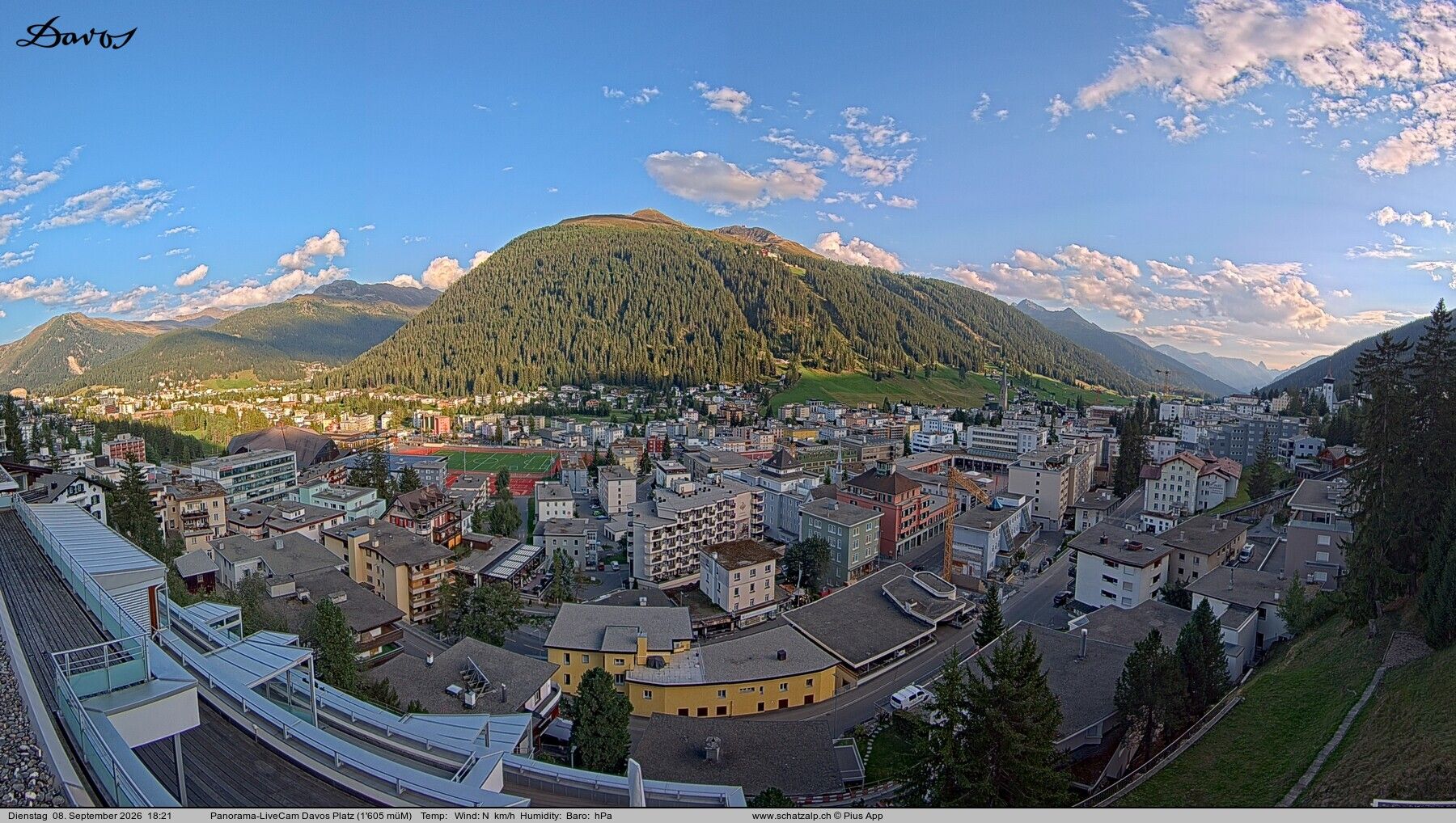Davos: 180° Panorama mit Jakobshorn