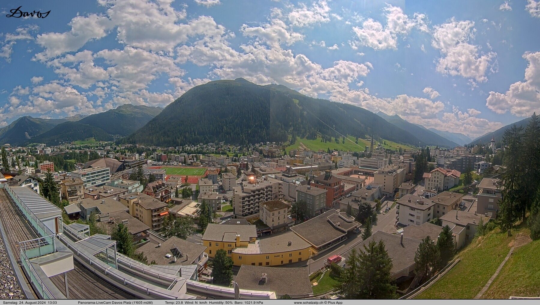 Davos: 180° Panorama mit Jakobshorn