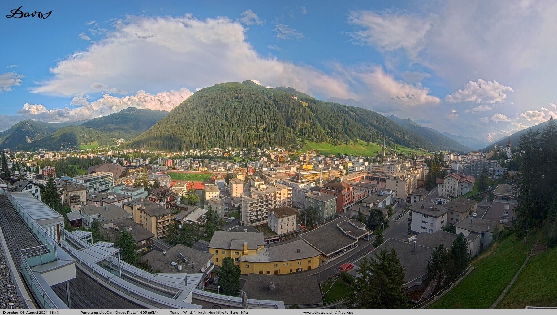 Davos: 180° Panorama mit Jakobshorn