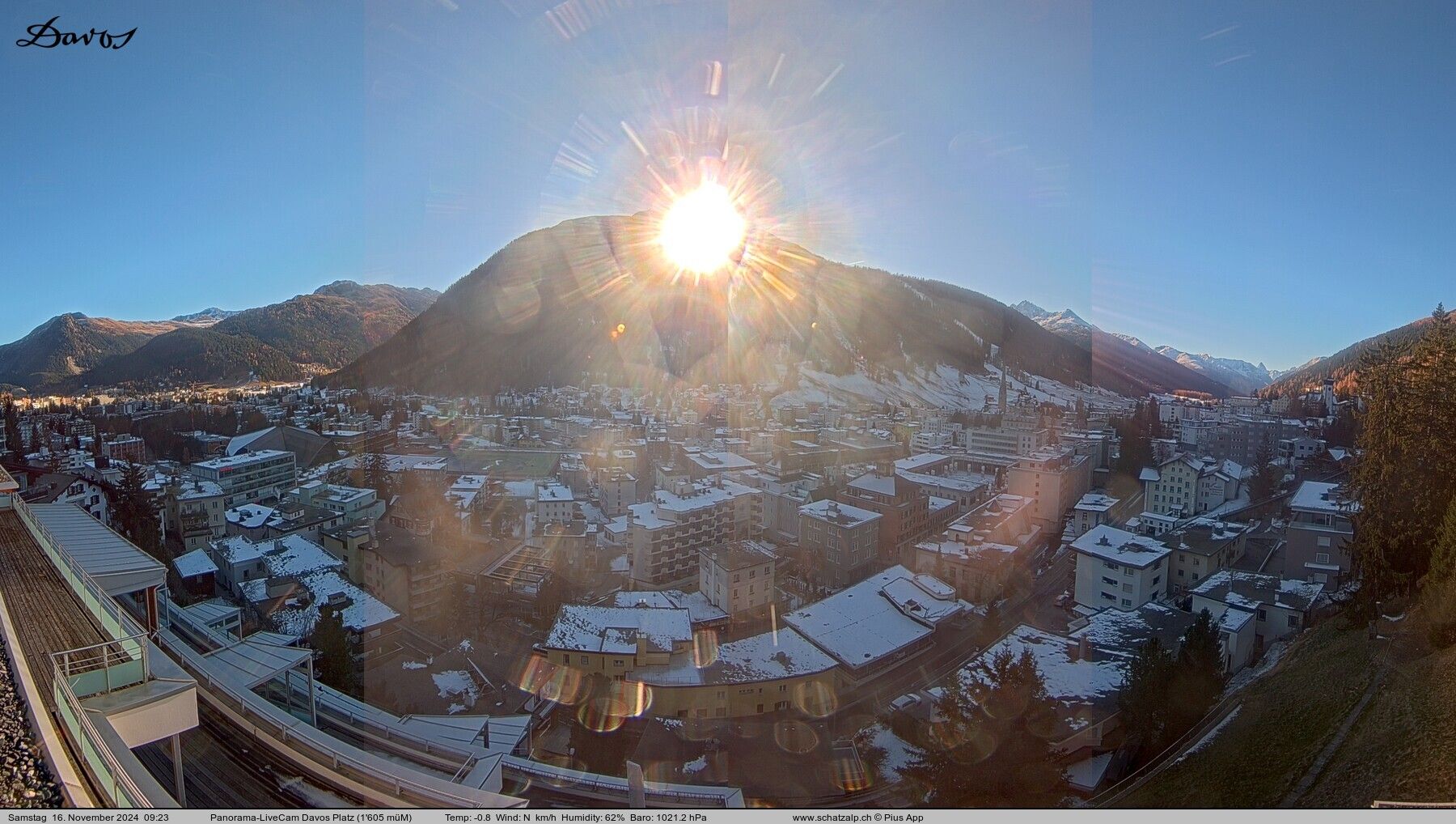 Davos: 180° Panorama mit Jakobshorn