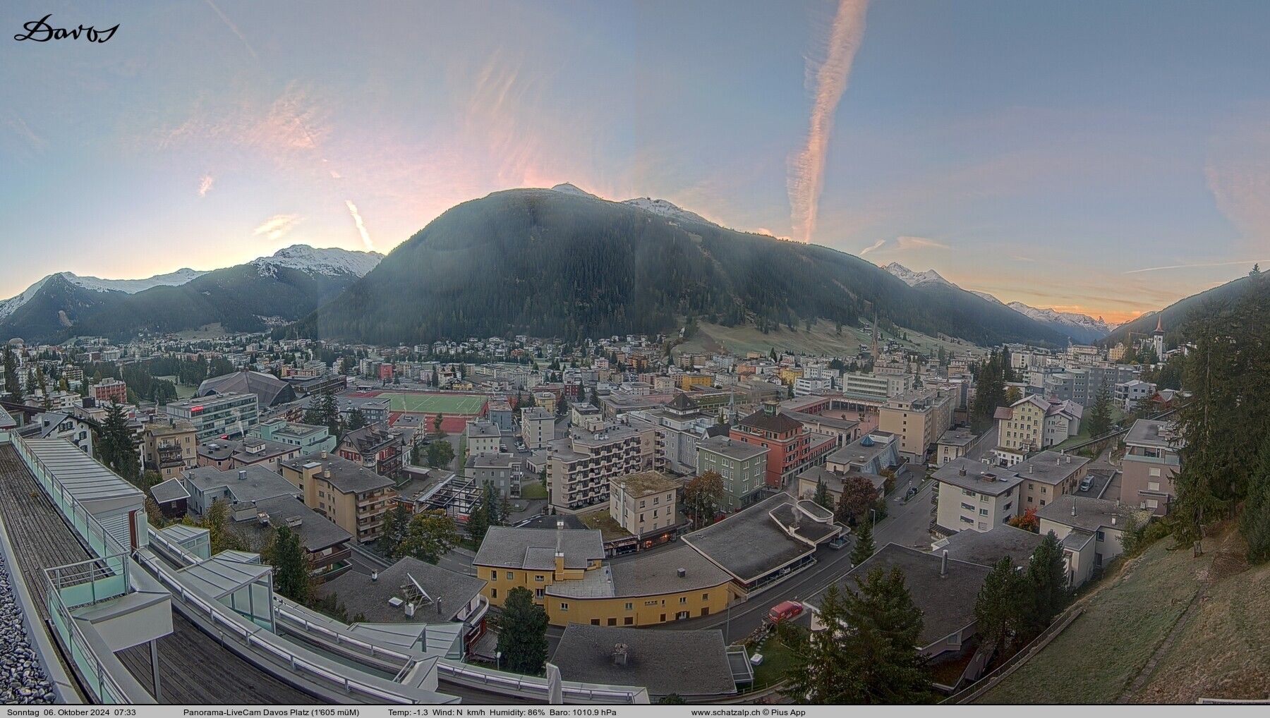 Davos: 180° Panorama mit Jakobshorn