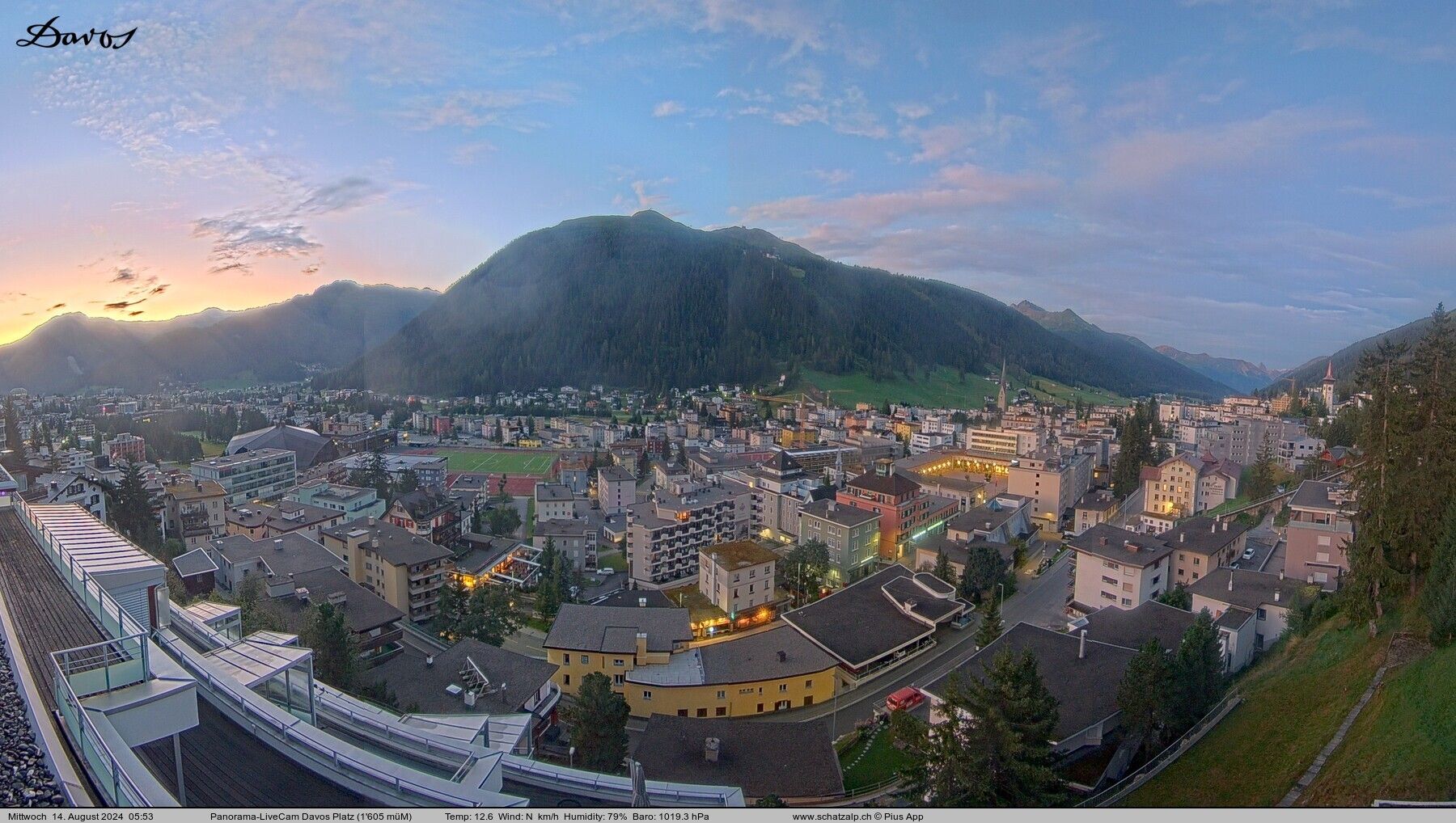 Davos: 180° Panorama mit Jakobshorn