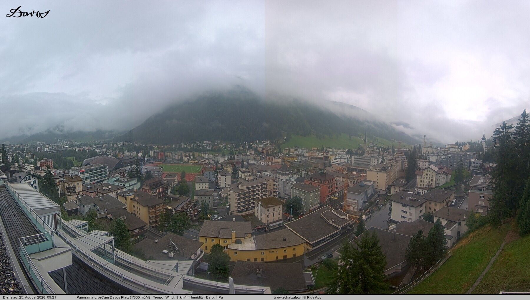 Davos: 180° Panorama mit Jakobshorn