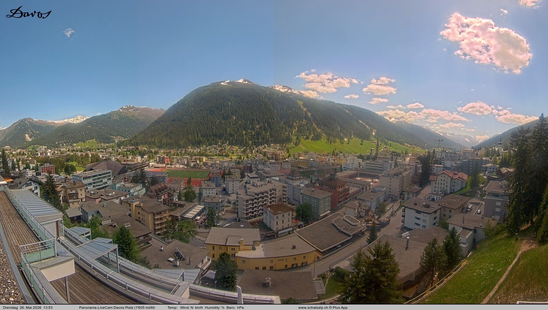 Davos: 180° Panorama mit Jakobshorn