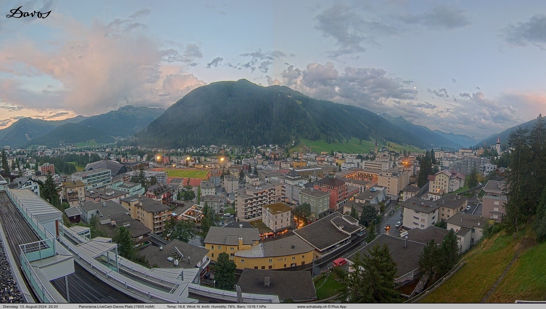 Davos: 180° Panorama mit Jakobshorn