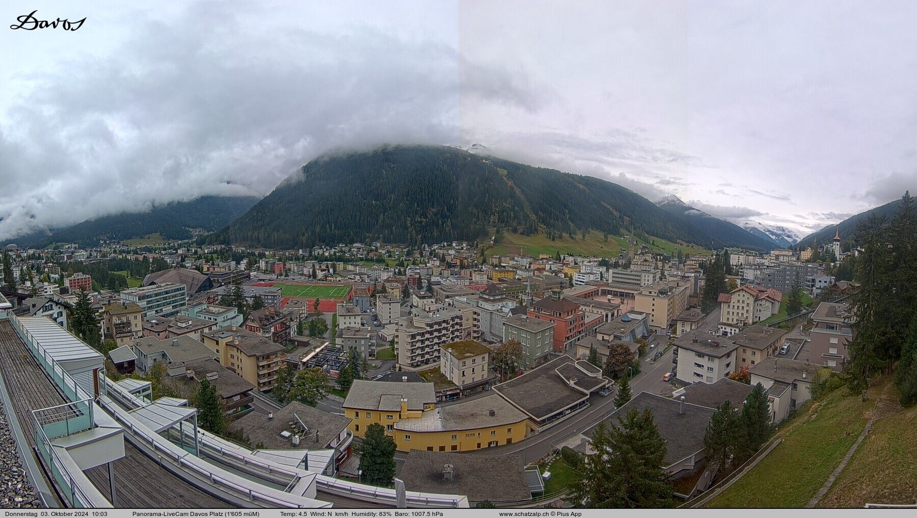 Davos: 180° Panorama mit Jakobshorn