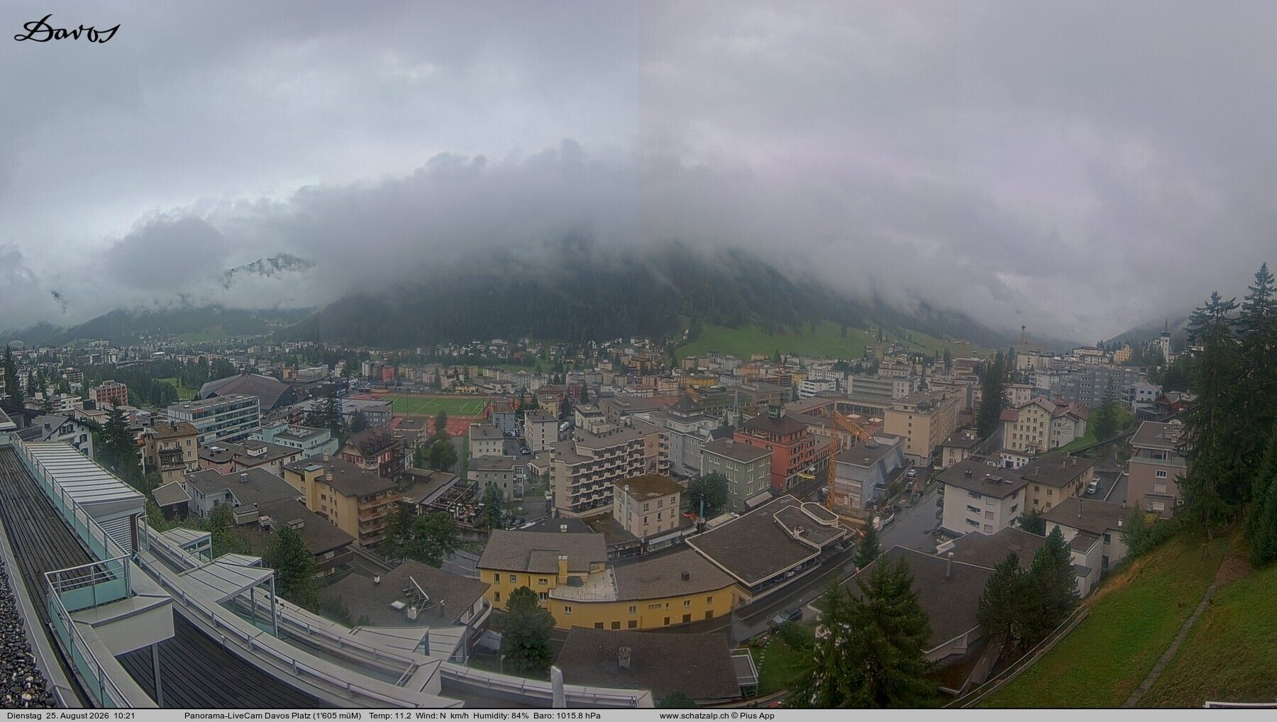 Davos: 180° Panorama mit Jakobshorn