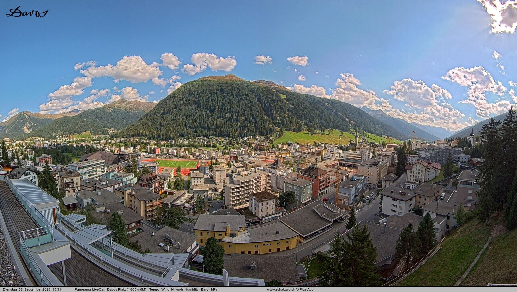 Davos: 180° Panorama mit Jakobshorn