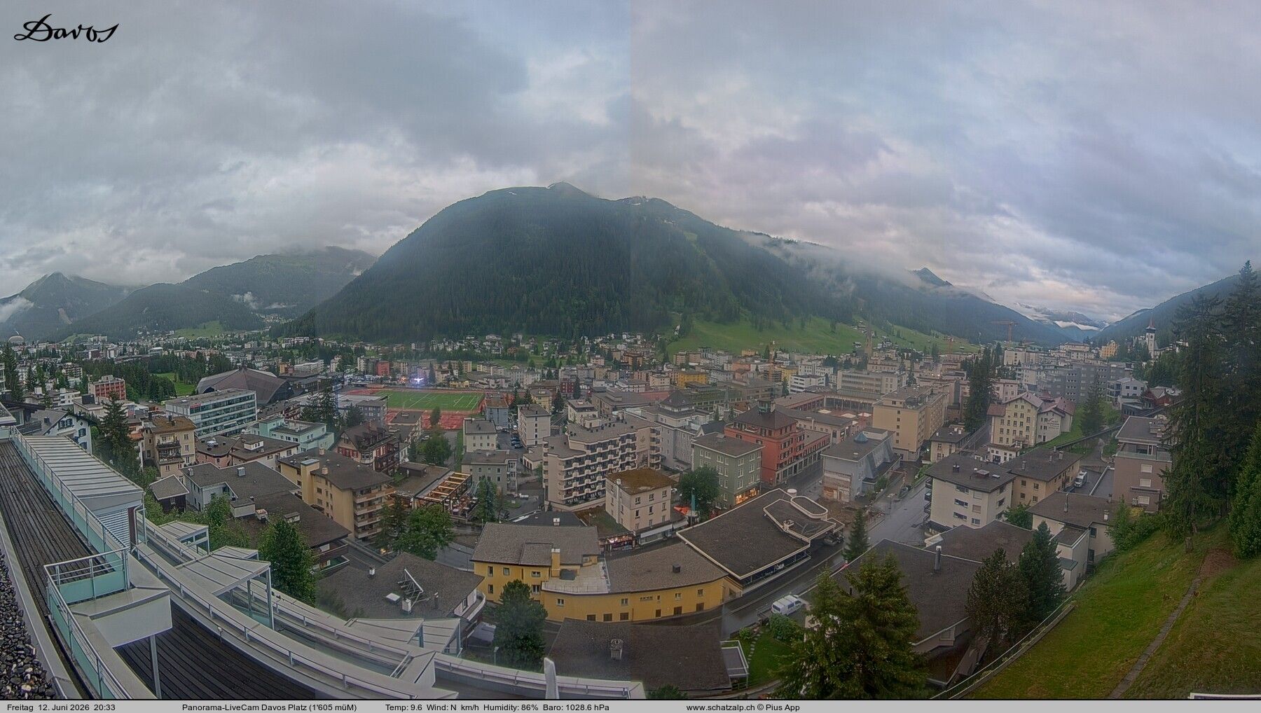 Davos: 180° Panorama mit Jakobshorn