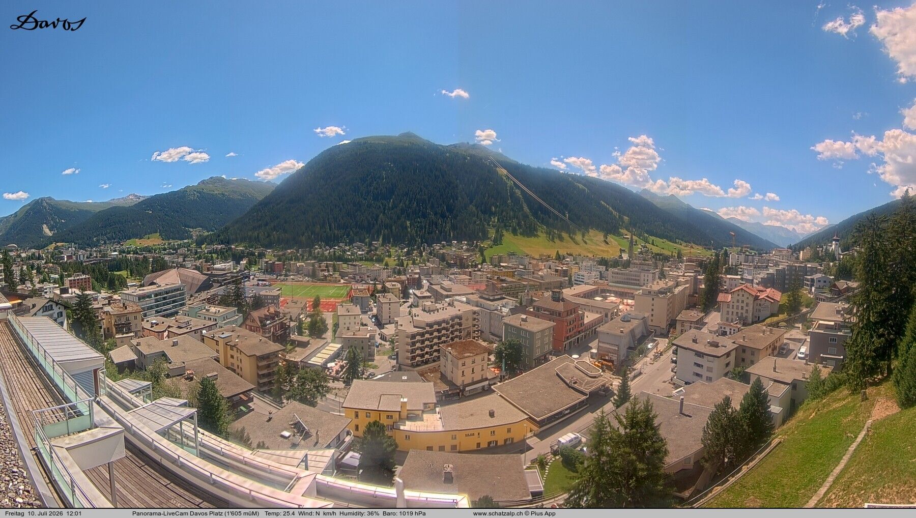 Davos: 180° Panorama mit Jakobshorn