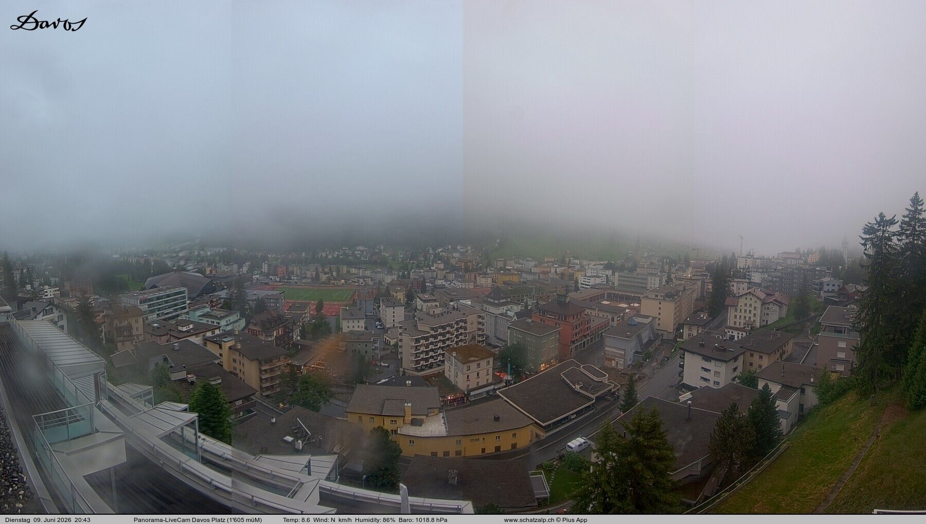 Davos: 180° Panorama mit Jakobshorn