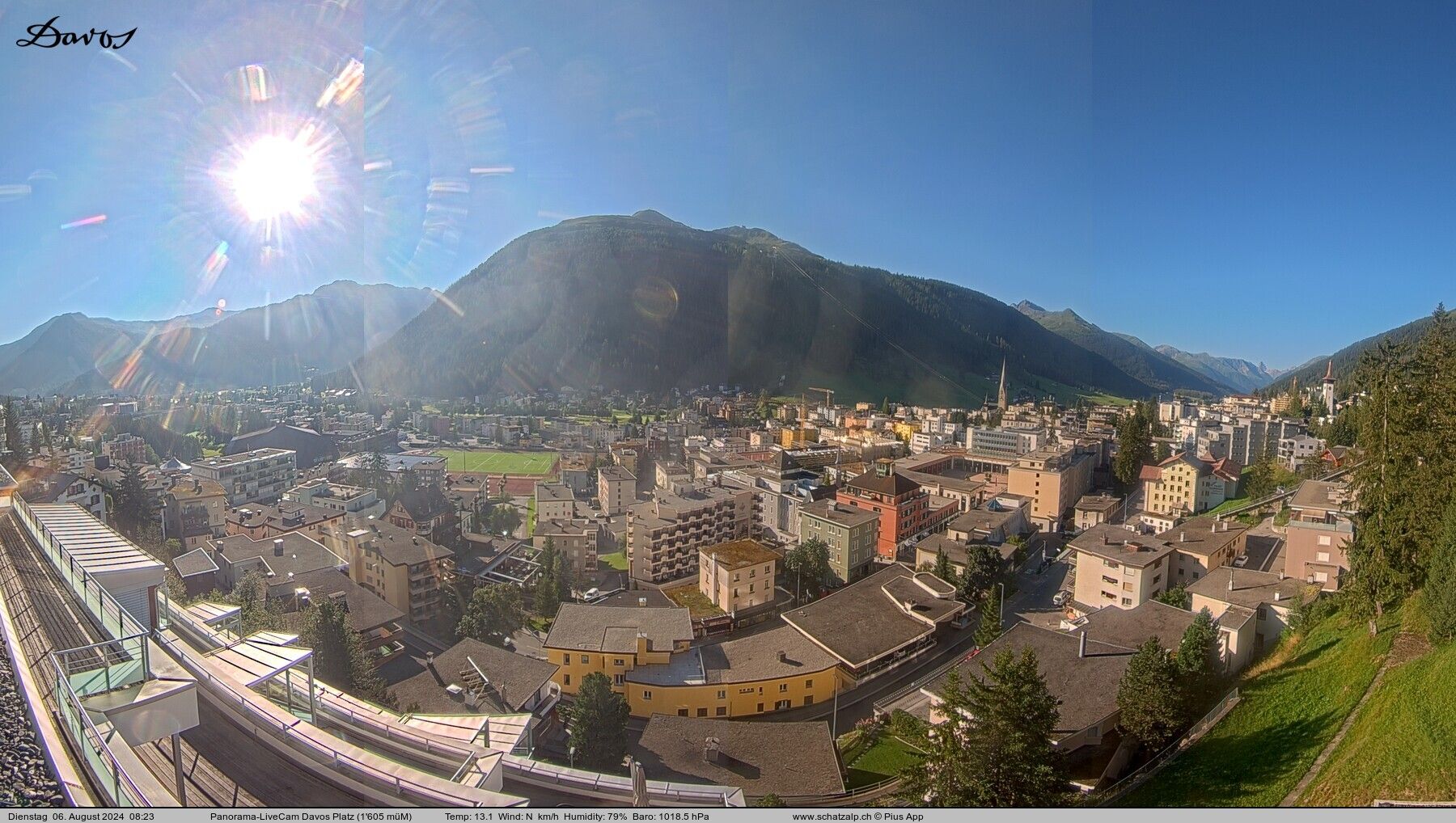 Davos: 180° Panorama mit Jakobshorn