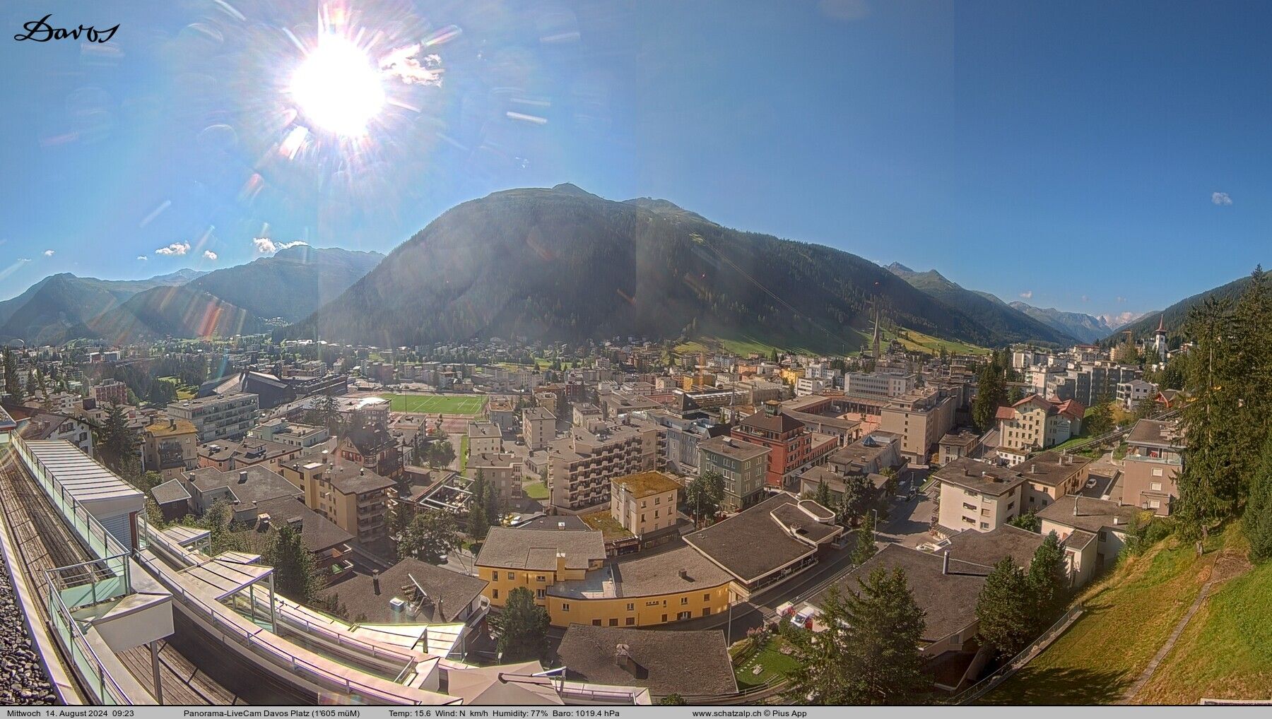 Davos: 180° Panorama mit Jakobshorn