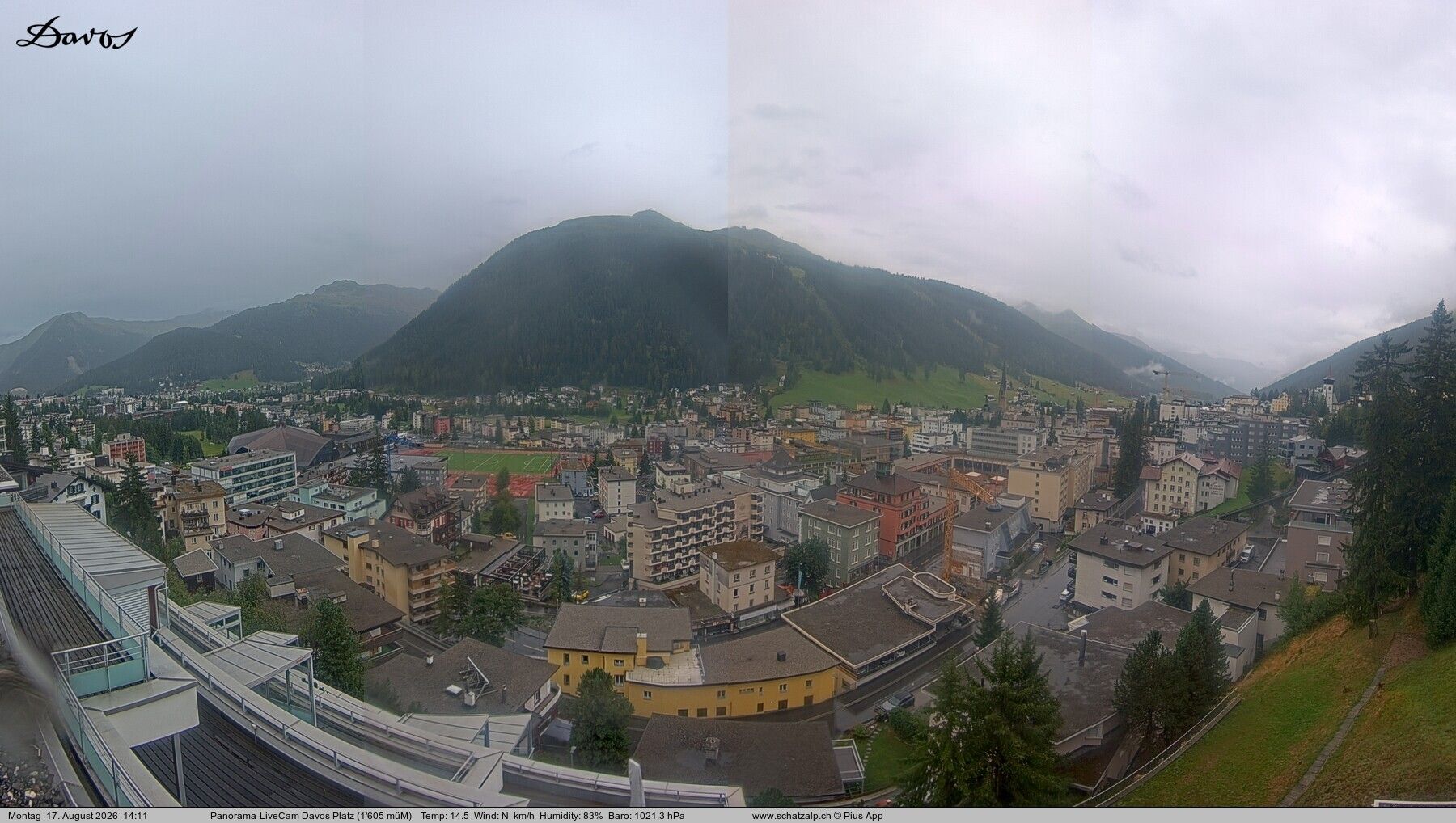 Davos: 180° Panorama mit Jakobshorn