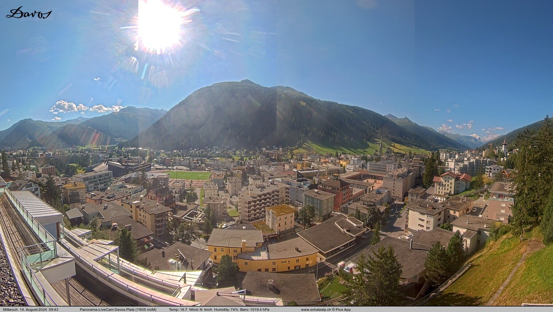 Davos: 180° Panorama mit Jakobshorn