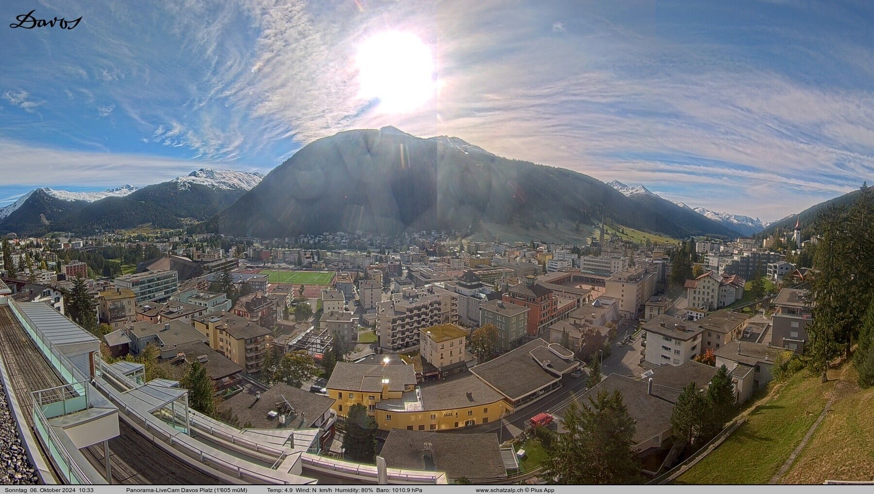 Davos: 180° Panorama mit Jakobshorn