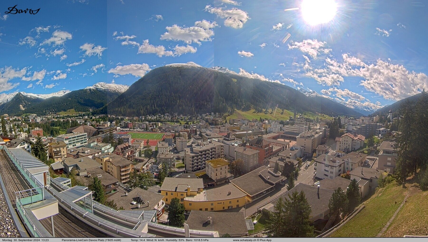 Davos: 180° Panorama mit Jakobshorn