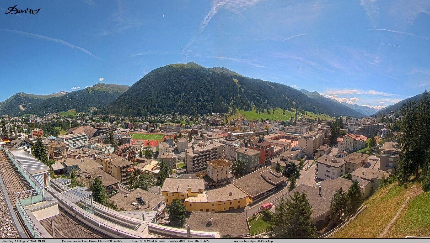 Davos: 180° Panorama mit Jakobshorn