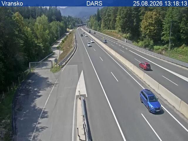 Traffic Cam Kapla: A1/E57, Maribor - Ljubljana, Vransko