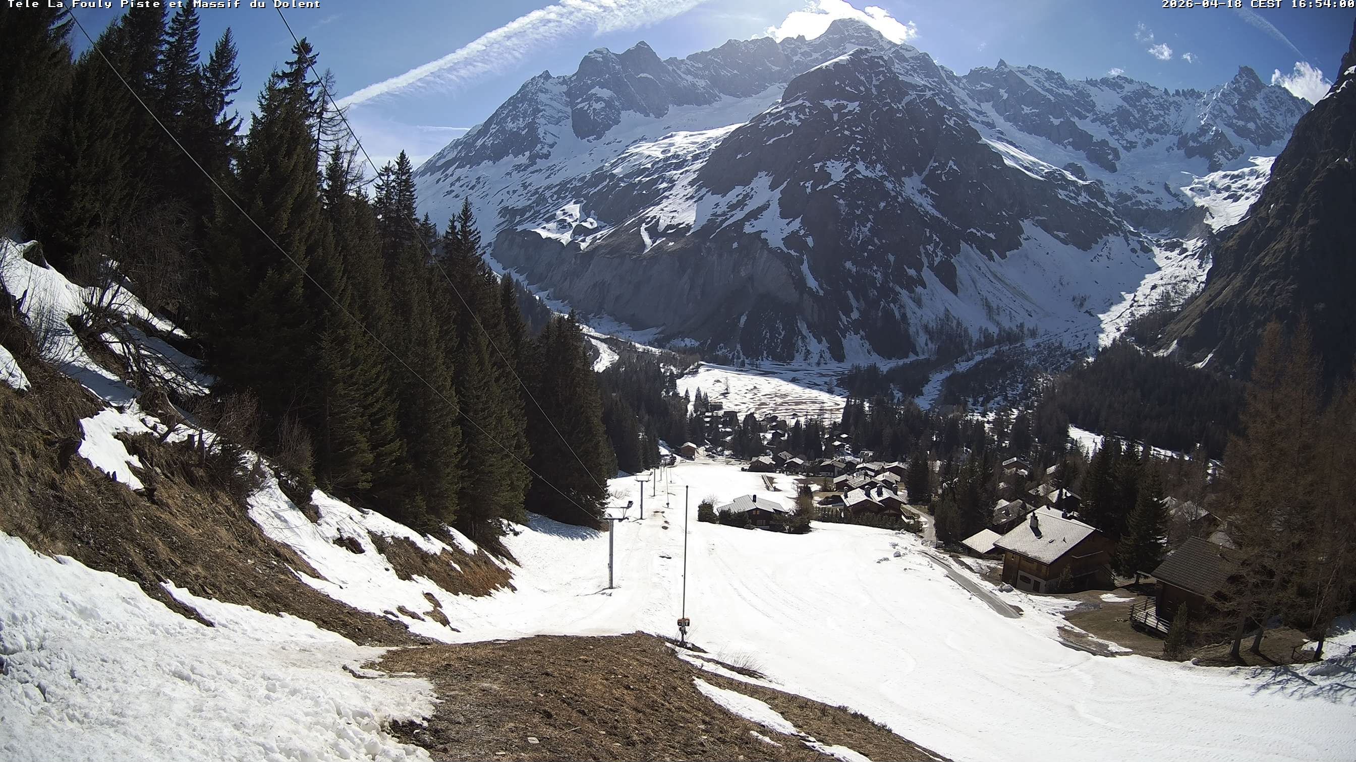 La Fouly › Südwesten: Glacier de l'A Neuve - Mont Dolent - Mont Blanc massif