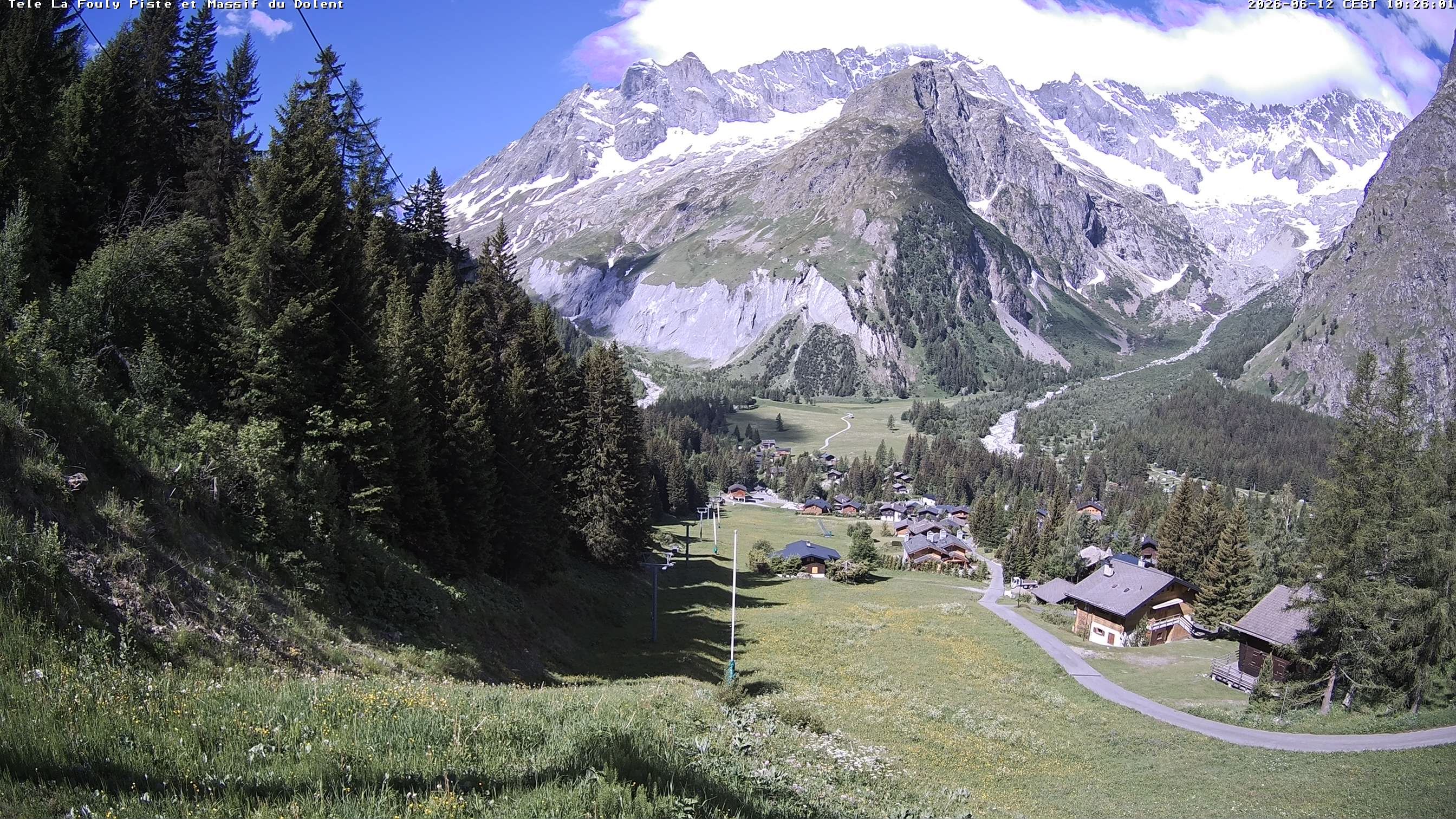 La Fouly › Südwesten: Glacier de l'A Neuve - Mont Dolent - Mont Blanc massif