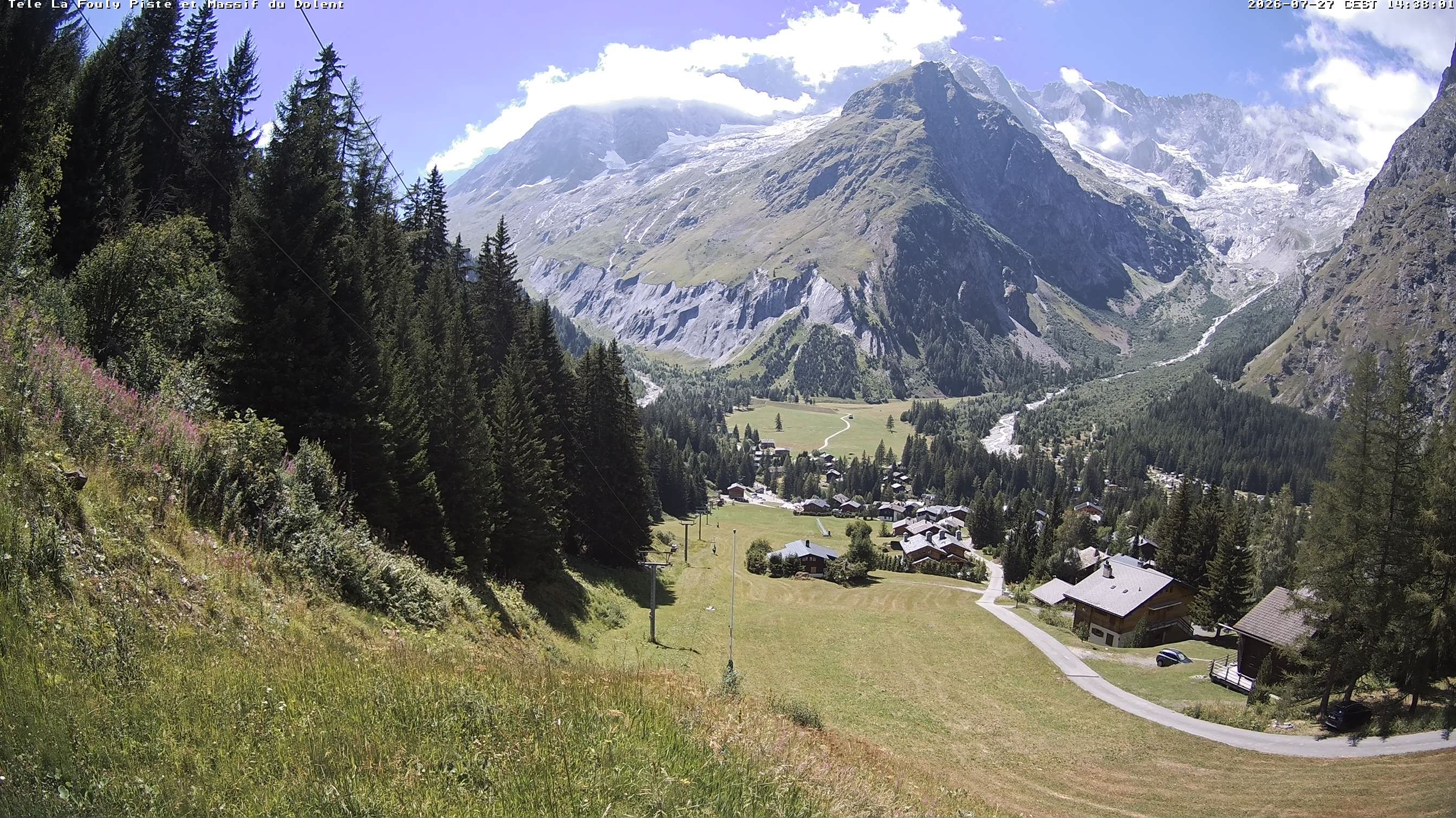 La Fouly › Südwesten: Glacier de l'A Neuve - Mont Dolent - Mont Blanc massif